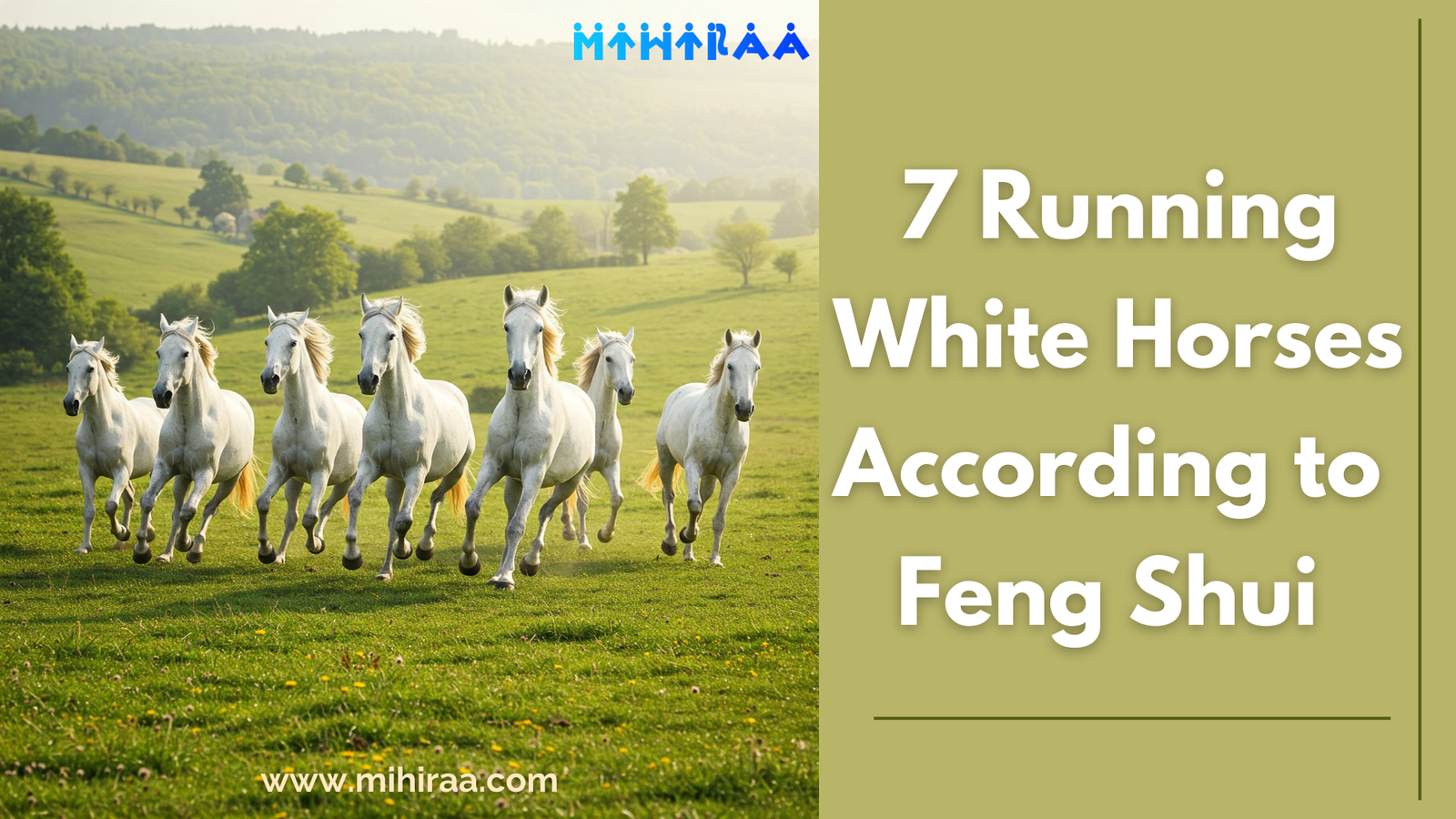 7 Running White Horses According to Feng Shui | Mihiraa
